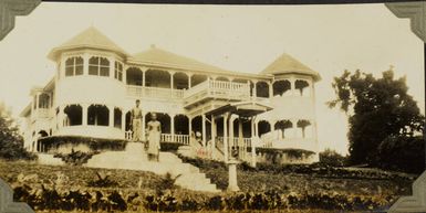 The residence of Ta'isi Olaf Frederick Nelson at Tuaefu, Samoa, 1928