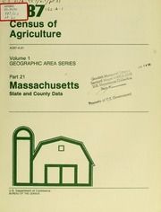 1987 census of agriculture, pt.21- Massachusetts
