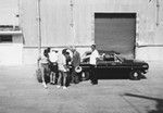 Edward Crisp Bullard (middle, wearing suit), Lautoka. Nova Expedition, July 1967