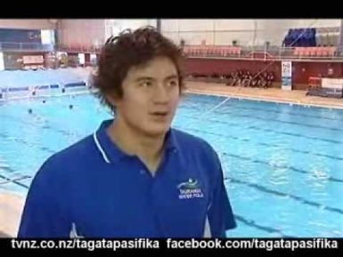 Joseph Kayes Samoan Professional Water Polo player in Hungary Tagata Pasifika TVNZ 12 Nov 2009