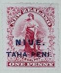 Stamp: New Zealand - Niue One Penny