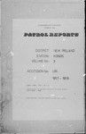 Patrol Reports. New Ireland District, Konos, 1957 - 1958