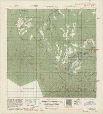 Provisional map, northeast New Guinea: Onkoro East (Sheet Onkoro East)