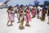 Federated States of Micronesia, young women at airport on Pohnpei Island
