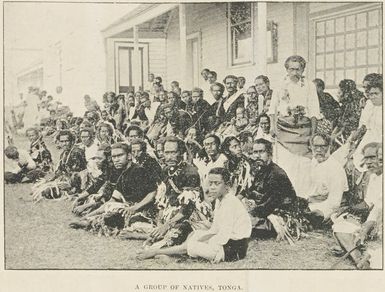 Group of natives, Tonga