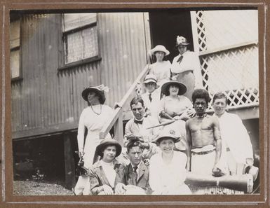 Mrs Stevens Tea Party, Port Moresby, 1914