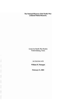 Oral History Interview with William Finnegan, February 21, 2003