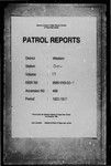 Patrol Reports. Western District, Daru, 1920 - 1921