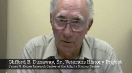 Oral history interview with Clifford B. Dunaway