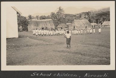 School children at Korosuli, June 1930