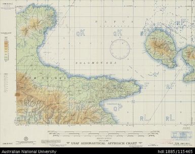 Papua New Guinea, D'Entrecasteaux Islands, Tufi, Aeronautical Approach Chart Series, Sheet 1096 B-IV-G, 1955, 1:250 000