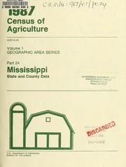 1987 census of agriculture, pt.24-Mississippi