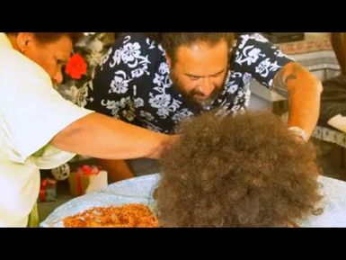 Fijian artist revives ancient practice of human hair wigs