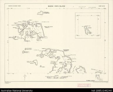 Solomon Islands, Florida Group, Buena Vista Island, Series: D.O.S. Repro 2 (Sketch), Sheet 20, 1968, 1:50 000