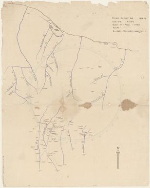 [Rough draft map showing villages in the Aitape region, Papua New Guinea] (53)