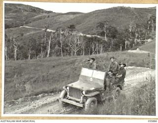 WAU AREA, NEW GUINEA, 1943-08-15. LOOKING BACK AT THE JEEP ROAD TOWARDS BALLAMS