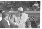 Arrival of King of Tonga - greeted by Governor General Sir Paul Reeves.