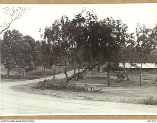 PORT MORESBY, NEW GUINEA. 1943-12-17. THE NEW SIGNALS OFFICE AT HEADQUARTERS, NEW GUINEA FORCE WHICH CONTAINS CYPHER OFFICE, TELEGRAPHIC EQUIPMENT, OPERATING TERMINALS FOR REMOTE CONTROLLED SETS ..