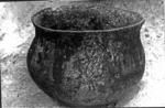 Cooking pot with incised fish