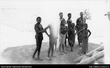 Men and boys near Atemble Mission