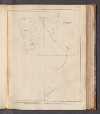 Plan of the Bay on the East Side of the Island Camorta by James Rennel 1762