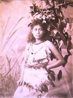 Woman in Siapo Dress