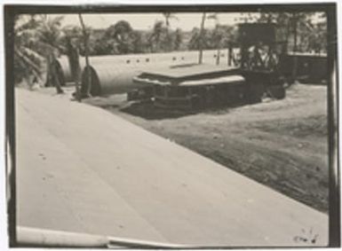 [Photography lab and other buildings at military camp, Saipan]