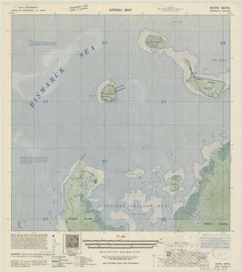 Special map Admiralty Islands (Sopa Sopa , front)