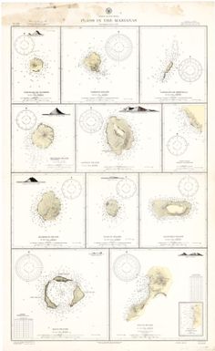 Plans in the Marianas, North Pacific Ocean : from Japanese surveys to 1924 / Hydrographic Office, U.S. Navy