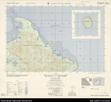 Papua New Guinea, Admiralty Islands, Rambutyo Island SW, Series: AMS T893, Sheet 3750 II SW, 1:25 000, 1958