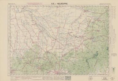 Australian aeronautical map: Melbourne (Sheet K8)