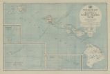 Post route map of the territory of Hawaii, Samoa Islands and the Island of Guam : showing Post Offices with the intermediate distance on mail routes in operation on the 1st of April, 1929