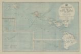 Post route map of the territory of Hawaii, Samoa Islands and the Island of Guam : showing Post Offices with the intermediate distance on mail routes in operation on the 1st of April, 1929