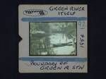Green River, boundary of Green River station, [Papua New Guinea], 1954