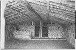 Woman's house, sleeping quarters (rear), pig stall (center), fireplace and cooking area at entrance