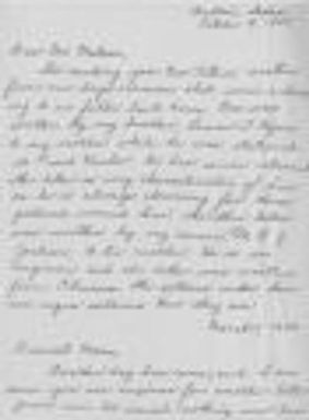 Ryan, Lamar T., Letter, 1944