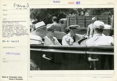 President Roosevelt Visits Pearl Harbor, Territory of Hawaii.