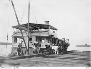 On 23 September 1914, HMAS Parramatta captured the German steamer "Meklong", which was hidden in a creek on Duke of York Island, part of German New Guinea.  The Meklong manned by soldiers and the ..