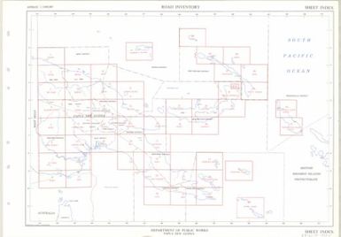 Papua New Guinea road inventory, July 1975: Sheet Index