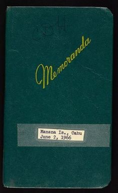 Oahu Offshore Islands-Manana, May-June 1966