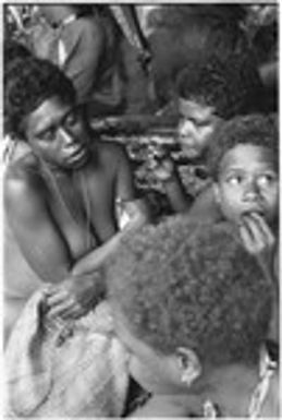 Girls with 'Osiabu, older woman, in back