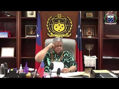 Feiloa'iga 'a le Palemia Hon. La'aulialemalietoa Polata'ivao Fosi Schmidt & Media - 24 DEC 2025