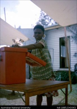 Voting at the election