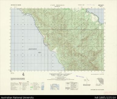 Papua New Guinea, New Ireland, Cape Erkokon, Series: AMS T795, Sheet 6346 III, 1965, 1:50 000