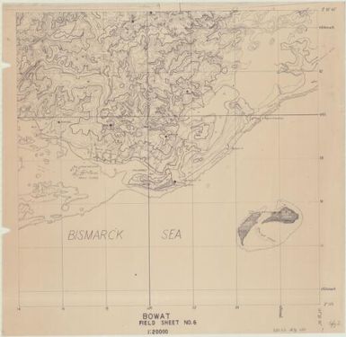 [Admiralty Islands 1:20,000 field sheet] (Bowat field sheet 6)
