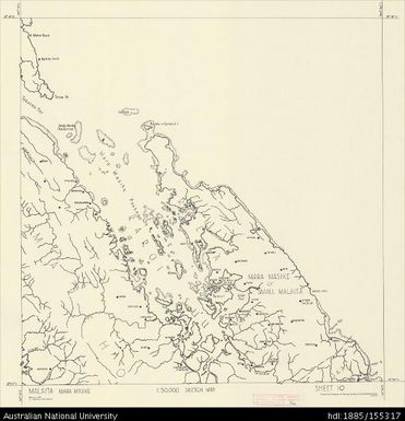 Solomon Islands, Malaita, Mara Masike North, Series: Sketch, Sheet 10, 1967, 1:50 000