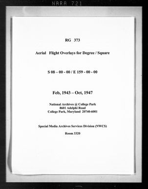 Overlay indexes for degree square 08S159E