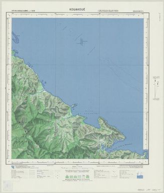 Carte de la Nouvelle Caledonie 150 000: Kouakoué