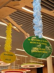 Cook Islands Language Week display at Tūranga