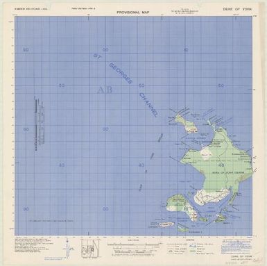 Bismarck Archipelago 1:50,000 provisional map (Duke of York)